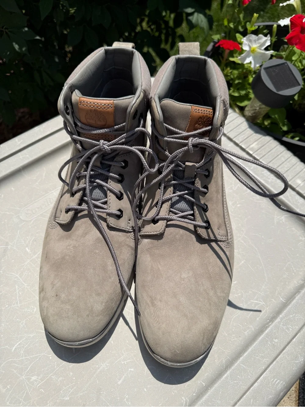 Men's Gray Suede Lace-Up Boots timberland